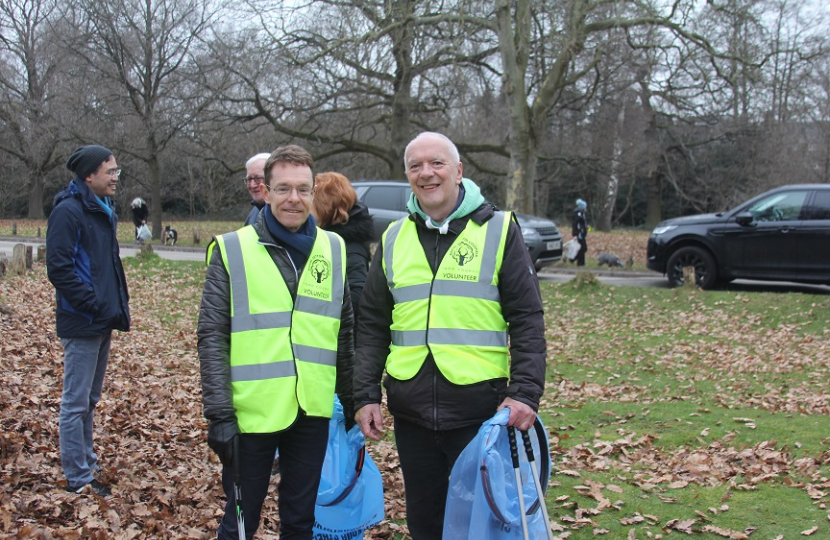 Mr Street with Andy Biddle, founder of Sutton Coldfield Litter action Group