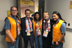 Andy Street with Commonwealth Games volunteers 