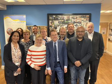 Andy Street, Mayor of the West Midlands, with representatives of the social enterprises that will share £400,000 to improve their communities.